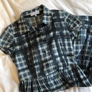 Gorgeous handmade Mrs. Pomeranz plaid dress